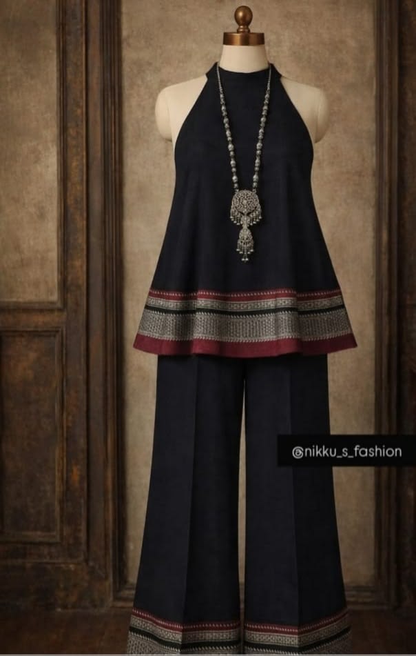 Black Saree Style Dress