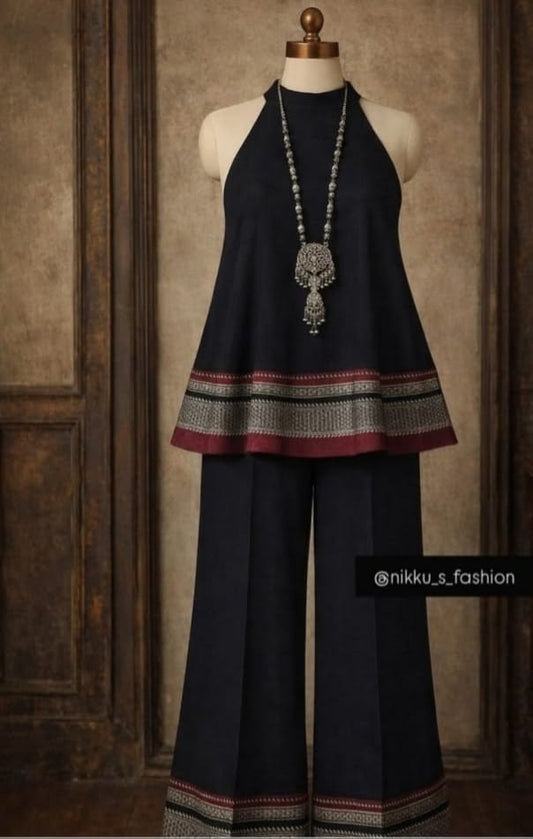Black Saree Style Dress