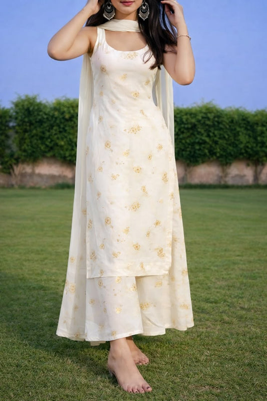 White ethnic kurti